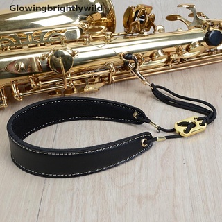 GBW Adjustable Saxophone Neck Padded Leather Strap Sax Harness Hanging Belt Strap HOT