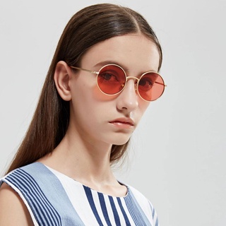 [[2]] gafas unisex de metal redondo vintage a la moda espejos