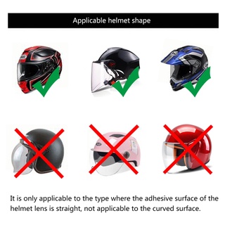piel universal a prueba de lluvia casco de motocicleta lente de película anti-niebla protectora transparente escudo adhesivo para k3 k4 ax8 ls2 hjc mt casco (9)