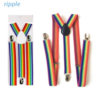 rip niños arco iris correa clip colorido rayas bebé tirantes cinturón niños y niñas moda correas anti-gota cinturones hebilla