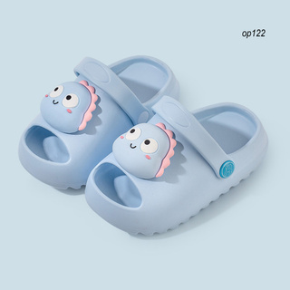 OP_1 Pair Children Slippers Cartoon Animal Decor Anti-slip Breathable Toddlers Open Toe Sandals for Summer (7)