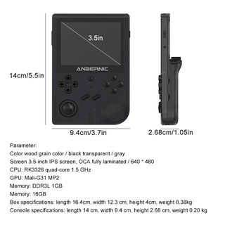 Gratis - RG351V Mini consola de juegos de bolsillo Retro consola de juegos portátil de mano Open Source Linux System 3.5 pulgadas IPS pantalla 16G Pocket Game Player (16G+32G 5000 juegos) (7)