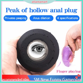 Silicone Hollow Anal Butt Plug Vagina Voyeur Dilator Enema Tool Adult Sex Toy