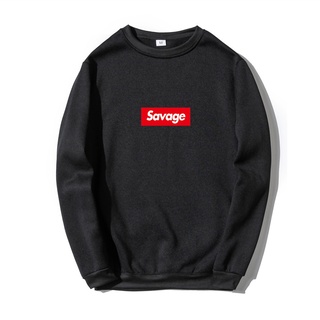 Black Red White Savage Printing Sweatshirt Fashion Long Sleeve Spring Autumn Sweatshirt Korean Hot Pullover tops Streetwear