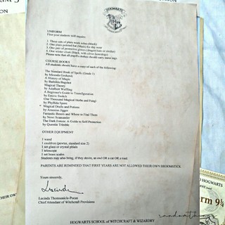 Carta de harry Potter Hogwarts carta (personalizado) (4)