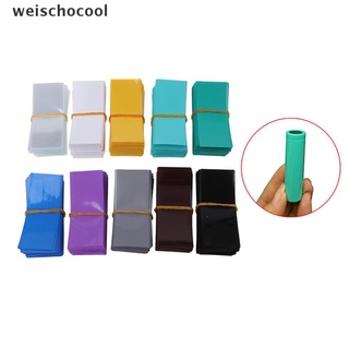 [weischocool] 100pcs Battery Encapsulation Tube 18650 Heat Shrink Wrap Protective Bag .