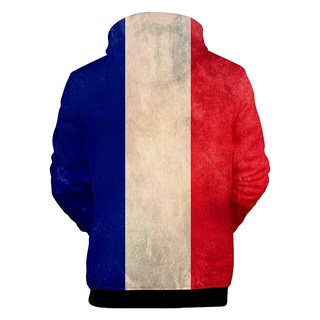 2021 Hot France National Flag Hoodies Harajuku France National Flag Mens And Sweatshirt