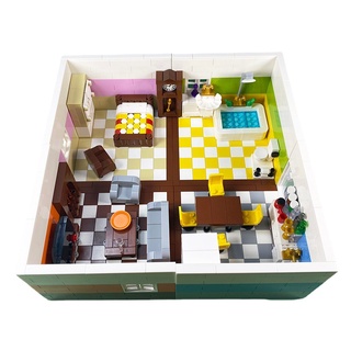 Moc escena marco de la habitación Lego ciudad casa modelo bloque de construcción juguetes niños juguetes educativos