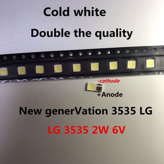 100pcs LG Innotek LED retroiluminación LED 2W 6V 3535 blanco frío LCD retroiluminación para TV aplicación