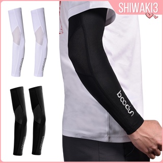 mangas de enfriamiento del brazo cubierta uv protección solar deportes al aire libre ciclismo negro (5)