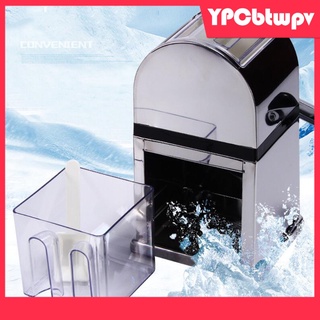 manual trituradora de hielo afeitadora máquina de trituración mini cocina de mano de nieve cono de hielo afeitadora de hielo interruptor de acero inoxidable rápido