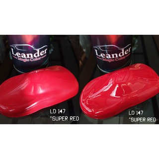Super rojo 1 litro leander pintura PU