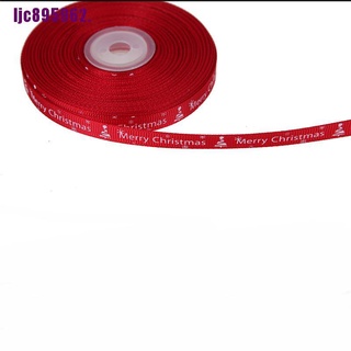 [L] 25 yardas/lote cinta de navidad para decoración de impresión cinta Diy manualidades regalos decoración de fiesta de navidad