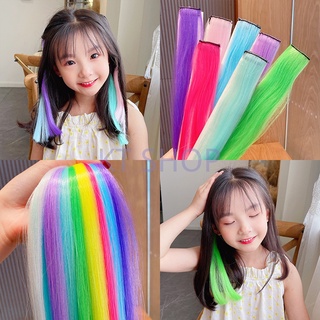 [KT] color wig hairpin children girls colorful Princess headdress braid hair hairpin dance performance hip hop