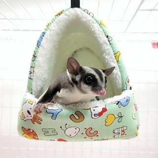 RAN Hamster Hammock Winter Warm Cotton Sleeping Bed Small Pet Hanging Cage Rat Nest Cave for Guinea Pig Hedgehog Squirrel