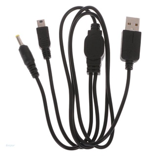 Bonjour Cable de datos cargador de alimentación 2 en 1 USB Cable de carga de datos para Sony PSP 2000 3000 consola de juegos