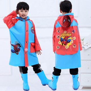 Impermeable niños de dibujos animados Spiderman Kitty niños impermeable baju hujan kanak kanak