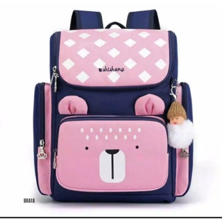 Mochilas para Kindergarten primaria bolsas gruesas mochilas para Kindergarten escuela primaria mochilas babybear rosa