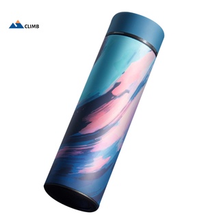 Stainless Steel Water Bottle Insulated Wide Mouth Cap Vacuum Drinking Portable for Travel