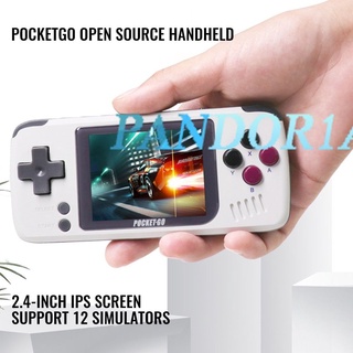 Venta Caliente V2 PocketGo Consola De Juegos Portátil De 2,4 Pulgadas Pantalla Retro Reproductor Con Tarjeta TF 32G NES/GB/GBC/SNES/SMD PS1 Consolas Caja pan1dora