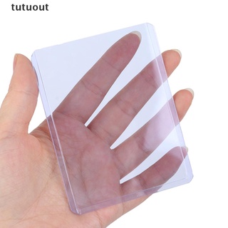tutuout 25pcs 35pt ultra transparente toploader titular de la tarjeta mangas para star card mx (1)