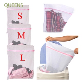 queens s/m/l home net malla lavado|bolsas de lavandería bolsas de lavado proteger ropa de nylon sujetador/calcetines/lingerie cremallera cesta bolsa