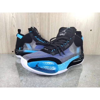 Auténtico En stock Nike air jordan tennis shoes Men's Air Jordan 34 XXXIV Basketball Shoes Blue Black Nike AJ34 sports shoes