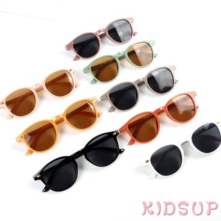 KIDSUP-Lentes De Sol Infantiles Retro Con Marco Redondo Ligero Protector Solar Multifuncional Gafas De Playa