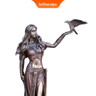 Estatua celta de la diosa de batalla resina Morrigan personaje figura adorno