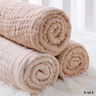 E6-Toallas de baño de muselina para bebé, Ultra suave y absorbente de algodón, manta para niños y niñas