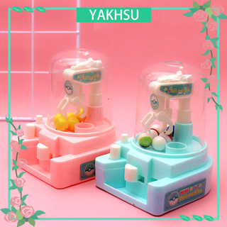 yakhsu mini garra de bola manual candy grabber máquina niños juguete educativo interactivo