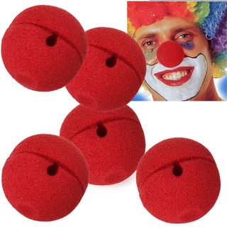 rojo circo payaso nariz - fiesta disfraces accesorios para carnaval, fiestas de festival, día de la nariz roja - 5 piezas