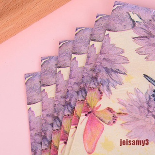 [jei] 20pcs mariposa patrón Decoupage servilleta papel pañuelo para decoración de boda de navidad Jsy (6)