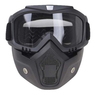 Gafas de motocicleta agarre deporte apd máscara a prueba de polvo escudo cara gafas