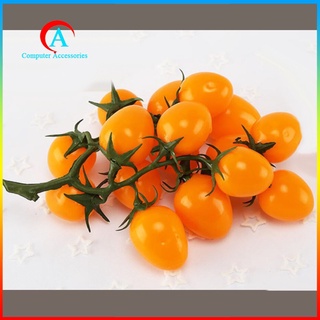 [disponible] tomates artificiales rojos cherry realistas frutas falsas decoración del hogar 1 paquete
