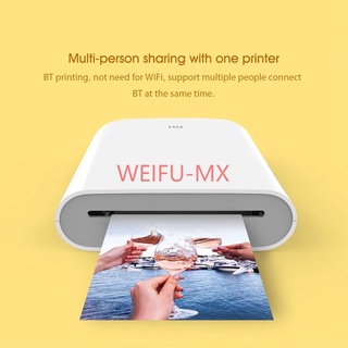 WEIFU-MX Xiaomi AR impresora 400dpi portátil viaje Mini bolsillo Audio foto 500mAh DIY compartir imagen impresión de vídeo AR impresión de vídeo