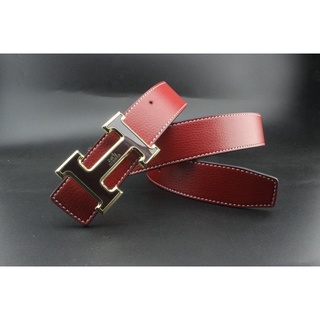 #2021 NEW# 110cm HERMES men casual red Leather belt male high quality formal business belt Handsome men belt