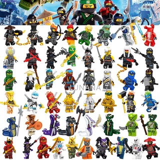 lego ninjago minifigures jay zane kai lloyd nya ninja película bloques de construcción figura de acción juguetes niños regalos