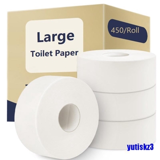 Jumbo Commercial Bathroom Home Roll Toilet Paper Large Tissue 4Ply