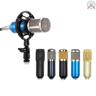 bm800 micrófono de suspensión profesional teléfono móvil radiodifusión grabación condensador micrófono conjunto con 48v dispositivo de fuente de alimentación (9)