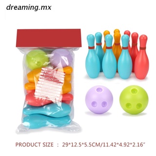dr.mx bolos alfileres bola juguetes mini plástico bolos conjunto divertido interior familia juegos de fiesta juguete educativo regalo de cumpleaños para niños pequeños