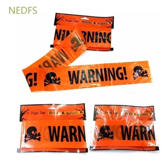 NEDFS Banner señales de advertencia cinta de Halloween Walking Zombie precaución Prop decoración de miedo decoración/Multicolor