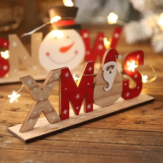 w5i8 navidad nueva decoraciones festivas adornos de madera letras de D5E6