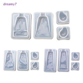 dreamy7 Silicone Mold for Jewelry Making with Hole Epoxy Resin Mould DIY Handmade Craft Pendant Molds