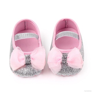 bebé niña antideslizante casual zapatos de caminar bowknot zapatillas de deporte de sol suave (4)