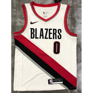 [caliente prensada]LILLARD ANTHONY McCOLLUM Portland Blazers 0 # NBA 2021 blanco baloncesto jersey de prensa caliente jersey