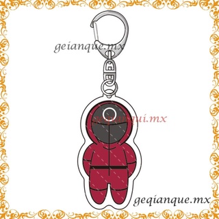 Squid Game Keychain TV Squid Game Doll Model Pendant Backpack Decoration[O(∩_∩)O~~