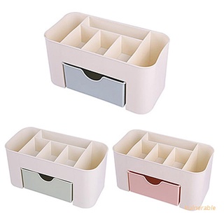 vulnerable multipartición caja de almacenamiento de maquillaje con cajón multifunción de escritorio cosméticos organizador de joyas a prueba de polvo