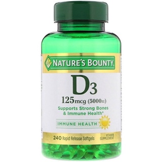 Vitamina D3 Nature's Bounty 125 Mcg 240 Softgels