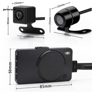 Qca Compact Dashcam visión gran angular 720P 3 pulgadas DVR cámara monitor de estacionamiento para Motocross (4)